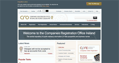 Desktop Screenshot of cro.ie